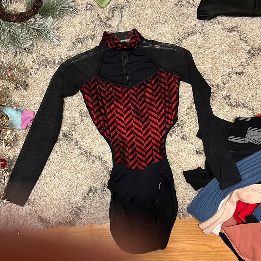 open back leotard dance costume